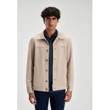 Imagem de Jaqueta docthos overshirt malha piquet, 052 areia claro, M