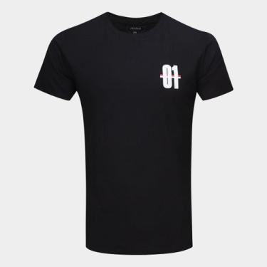 Imagem de Camiseta São Paulo Ceni 01 Masculina - Alma Tricolor, Preto, P