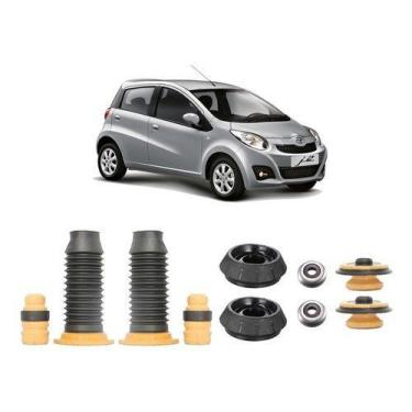 Imagem de 2 Kit Coxim Dianteiro Batente Traseiro Jac J2 2012 2013 2014 - QualyKi