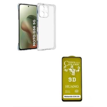 Imagem de Capinha Anti-Impacto + Película Fosca Matte Para Moto G56 5G - LXL
