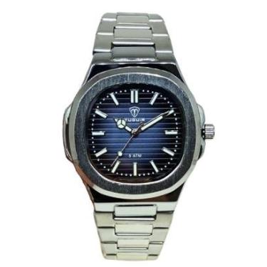 Imagem de Relógio Masculino Tuguir Analógico 9218 Prata e Azul-Masculino