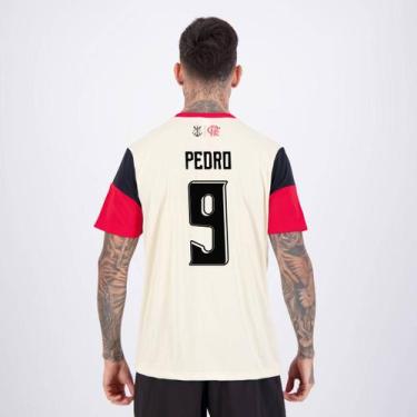 Imagem de Camisa Flamengo Clamor Bege 9 Pedro - Braziline, P