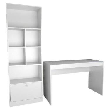 Imagem de Mesa Escrivaninha e Estante Para Escritorio B30 NOVAM - Nova Mobile, B