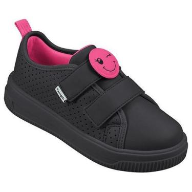 Imagem de Tênis Infantil Feminino Pampili Up Patch Preto, 26