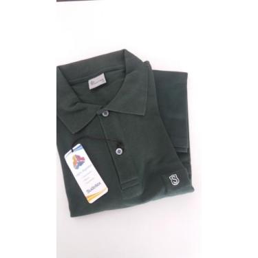 Imagem de Camisa Polo Piquet Manga Curta Liso Com Bolso Bordado - Sudotex, Verde