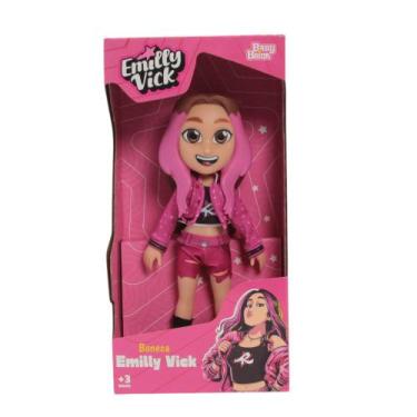Imagem de Boneca Emilly Vick Dos Rosa Influenciadora Brinquedo Menina - Nova Bri