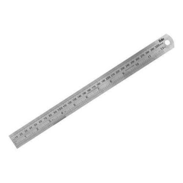 Imagem de Régua De Aço Inoxidável 300 Mm 12'' - Eda 2jh