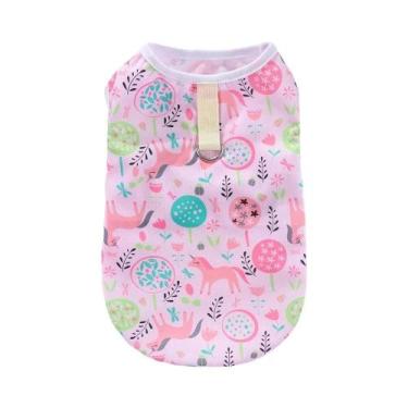 Imagem de Colete Refrescante De Verão Para Pets: Roupa Macia De Desenho Animado 