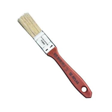 Imagem de Pincel B 3-4 396-2 para Verniz e Stain com Cerda Suína Branca e Cabo Sintético Branco Atlas 3-4"