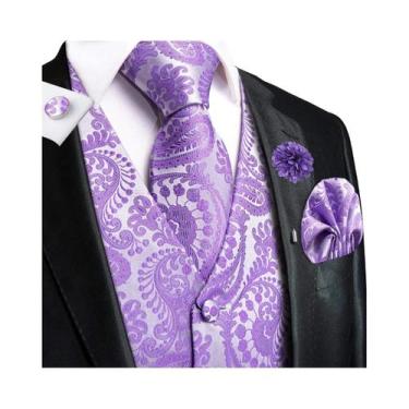 Imagem de Colete Masculino Jacquard Para Casamento E Festa De Negócios, Conjunto