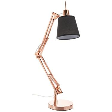 Imagem de Luminária de Leiturax 40mm Bella Iluminação Scope Cobre/ Preto Metal e Tecido