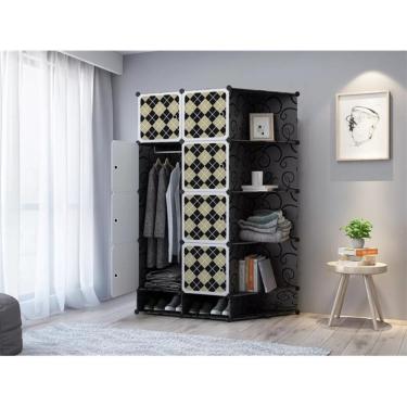 Imagem de Cabideiro Guarda Roupa Portatil Sapateira Roupa Knagur