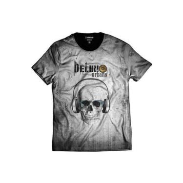 Imagem de Camiseta Delírio Urbano Cinza Skull Rap - Di Nuevo