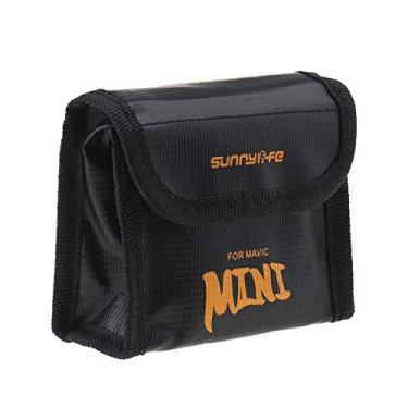 Imagem de Bolsa de armazenamento segura para bateria, à prova de fogo, à prova de explosão, proteção de carga para 3 peças de proteção de bateria Li-po compatível com DJI Mavic Mini