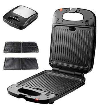 Imagem de Yajun Máquina elétrica de waffles sanduicheira bolha ovo bolo forno cozinha café da manhã donuts multi-padeiro 1400 W, A