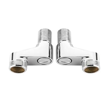 Imagem de LIDON Torneira Adaptador Ajustável Torneira Braços Giratórios Ajustáveis G3/4 para G1/2 Garra Torneira de Banheira com Pés Torneira de Montagem na Parede Adaptador de Chuveiro para Banheira para Banheiro, Cromo B (Cor: Cromo B)