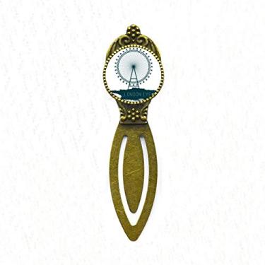 Imagem de Britain UK London Eye United Kingdom Marcador de livro retrô para escritório