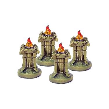 Imagem de Braseiros - Cenário - Miniatura com pintura para RPG