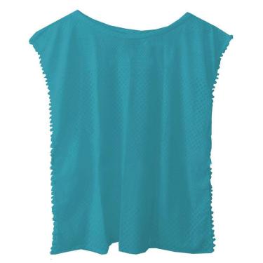 Imagem de Saída de Praia Infantil Turquesa Escuro Everly