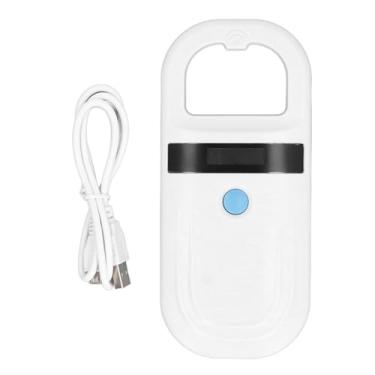 Imagem de Leitor de chip para animais de estimação, scanner de microchip para animais de estimação de 134,2 KHz, leitor de microchip com 128 registros de armazenamento de dados para animais