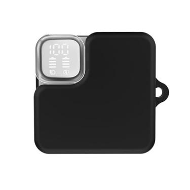 Imagem de Capa de fone de ouvido Bluetooth para QCY MeloBuds Neo, capa de silicone, à prova de poeira, capa com compartimento de carregamento (preto)