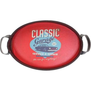 Imagem de Bandeja Grande Oval Courino Classic Garagem 48cm