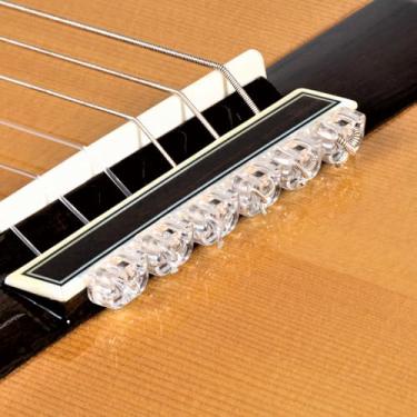 Imagem de Alba Guitar Beads Contas de violão acústico clássicas transparentes para cordas de nylon para violão flamenco