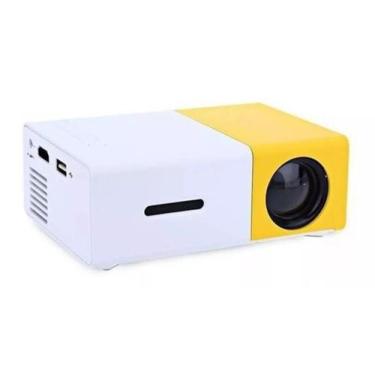 Imagem de Mini Projetor Conduzido Portátil Full Hd 600 Lumens Usb Sd H - DMK