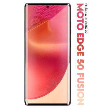 Imagem de Película De Vidro Full 3D Curvada Para Moto Edge 50 Fusion Xt2429 6.7 