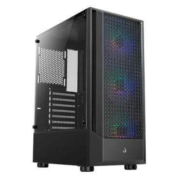Imagem de Gabinete Gamer Wave Preto Argb | Rise Mode | 3 Fans Argb