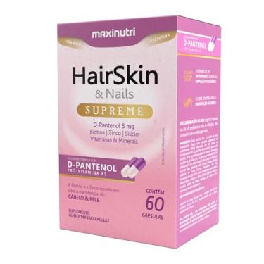 Imagem de HairSkin Nails Pele e Cabelo com D-Pantanol Vitaminas e Minerais 60 Cáps Maxigold