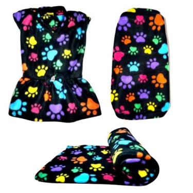 Imagem de Kit Manta, Vestido E Suéter De Inverno - Pp - Nicapet