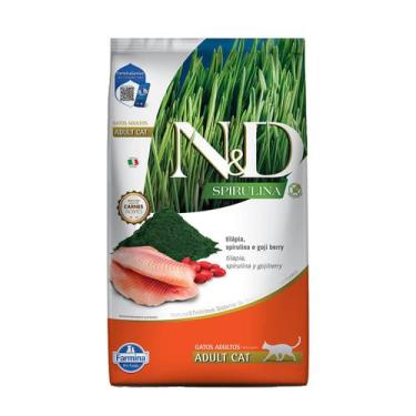 Imagem de Ração N&D Spirulina para Gatos Adultos Tilapia 7kg - Nd