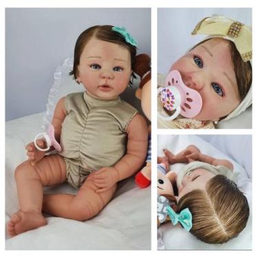 Imagem de Bebê Reborn Linda + Enxoval Completo - Mundo Azul e Rosa