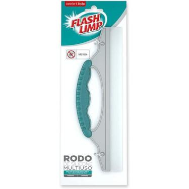 Imagem de Rodo Multiuso de Silicone, seca pia, janelas e Box Verde FLP7658 Flash