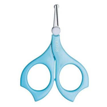 Imagem de Tesoura De Unha Baby Colors Ricca Azul 1656