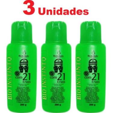 Imagem de Kit com 3 Gel Detonador Com 21 Ervas 200g Bio Instinto