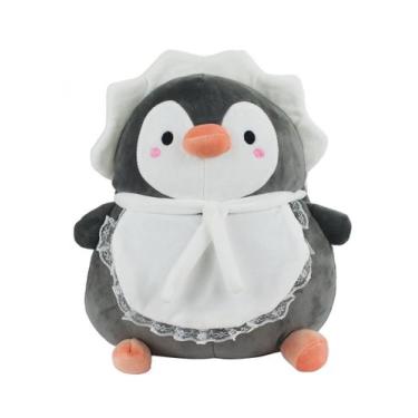 Imagem de Bichinho de Pelúcia Vestido Faxina 27cm - Fofy Toys, Pinguim
