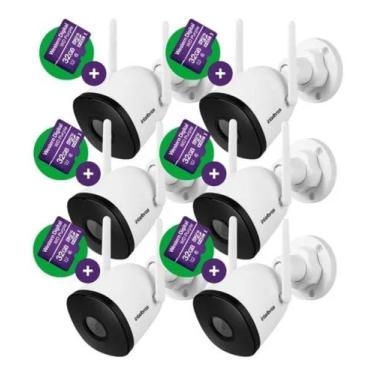 Imagem de Kit 6 Câmeras Wi-fi Intelbras Im5s Com Cartao 32gb Fullhd