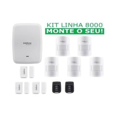 Imagem de Kit Central Alarme Sem Fio Intelbras Amt8000 Controle Sensor