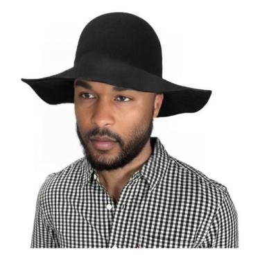 Imagem de Chapéu Estilo Natanzinho Aba 10 Chapelaria Vintage, Preto, UN
