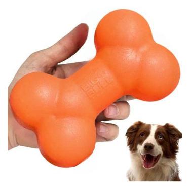 Imagem de Brinquedo Mordedor Cachorro Borracha Osso Médio Porte Forte - Big Bull