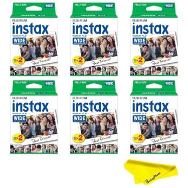 Imagem de Fujifilm Instax Wide Instant Films Pacote duplo para Instax Wide 210 200 100 300 - BuzzPhoto Pacote econômico (120 folhas)