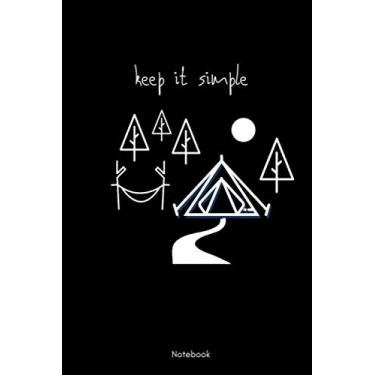 Imagem de keep it simple Notebook: Karriertes Notizbuch DIN A5-110 Seiten | Surfer Welle Reisen Tagebuch Abenteuer Meer Koffer Flugzeug Erinnerung Memories | Geschenk Weihnachten Geburtstag
