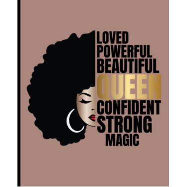 Imagem de QUEEN | LOVED | POWERFUL | BEAUTIFUL | CONFIDENT | STRONG | MAGIC Notebook