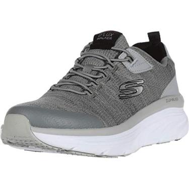 Imagem de Skechers Sapato Oxford masculino D'lux Walker Pensive, Cinza/preto, 38