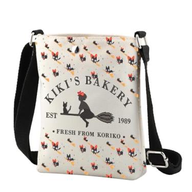 Imagem de CMNIM Bolsa Transversal Inspirada em Kiki Bakery, Presente para Amantes de Confeitaria e Anime Japonês, Unissex, 21 cm x 19.5 cm x 5.5 cm