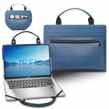 Imagem de Capa de laptop para LG gram Book 15 15U50T com bolsa portátil com alça de bolsa, azul