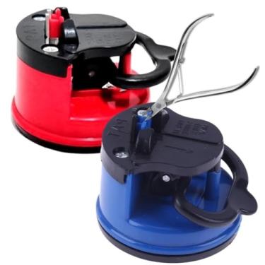 Imagem de Afiador Amolador De Facas E Tesouras Canivetes Alicate Unha Cutícula Manicure Facões Profissional Com Ventosa Para Cozinha Portátil