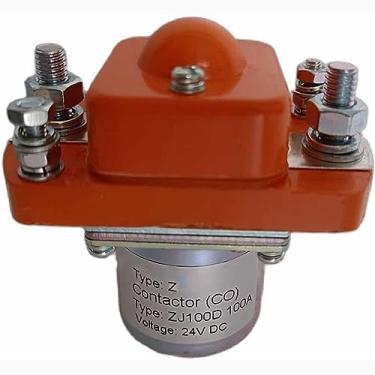 Imagem de dertgmlm Contator 12V 100A DC ZJ100D Compatível com Empilhadeira Elétrica Carrinho de Golfe